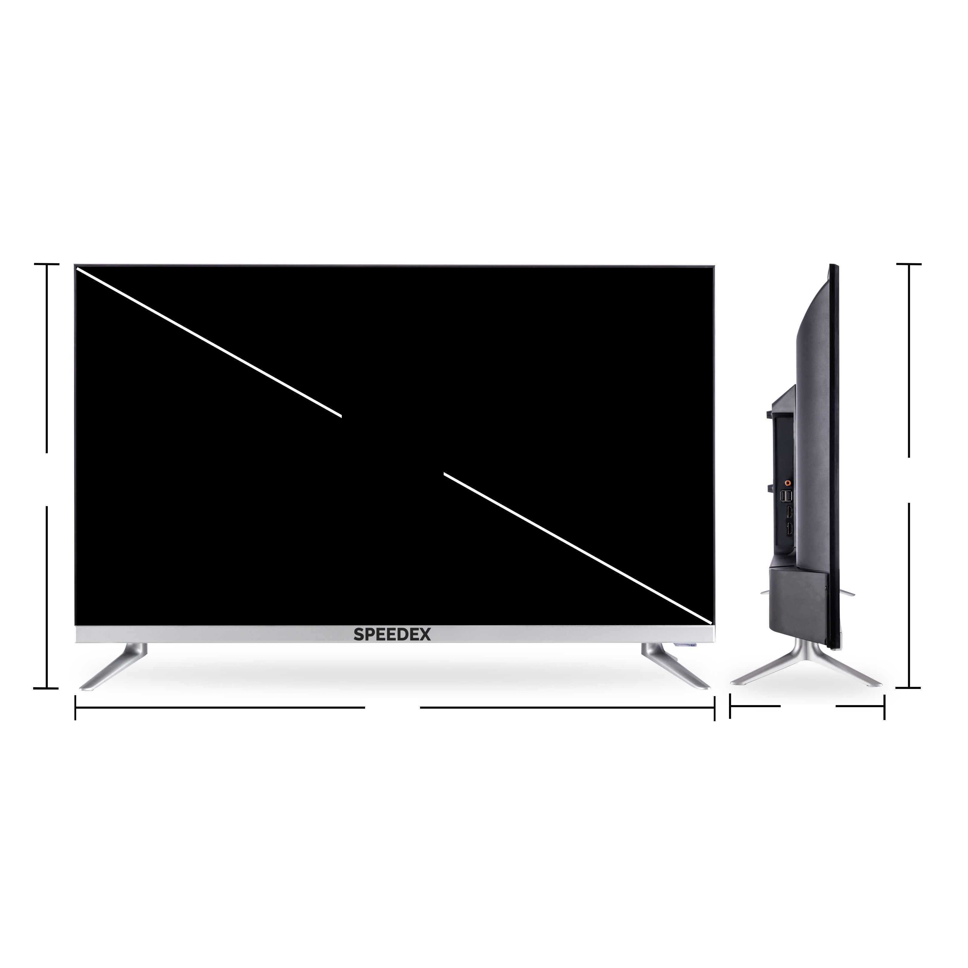 Speedex Gseries Silver 80 cm (32 inch) LED TV -  HD Ready with Ultra Slim Frame and A Plus Grade Panel