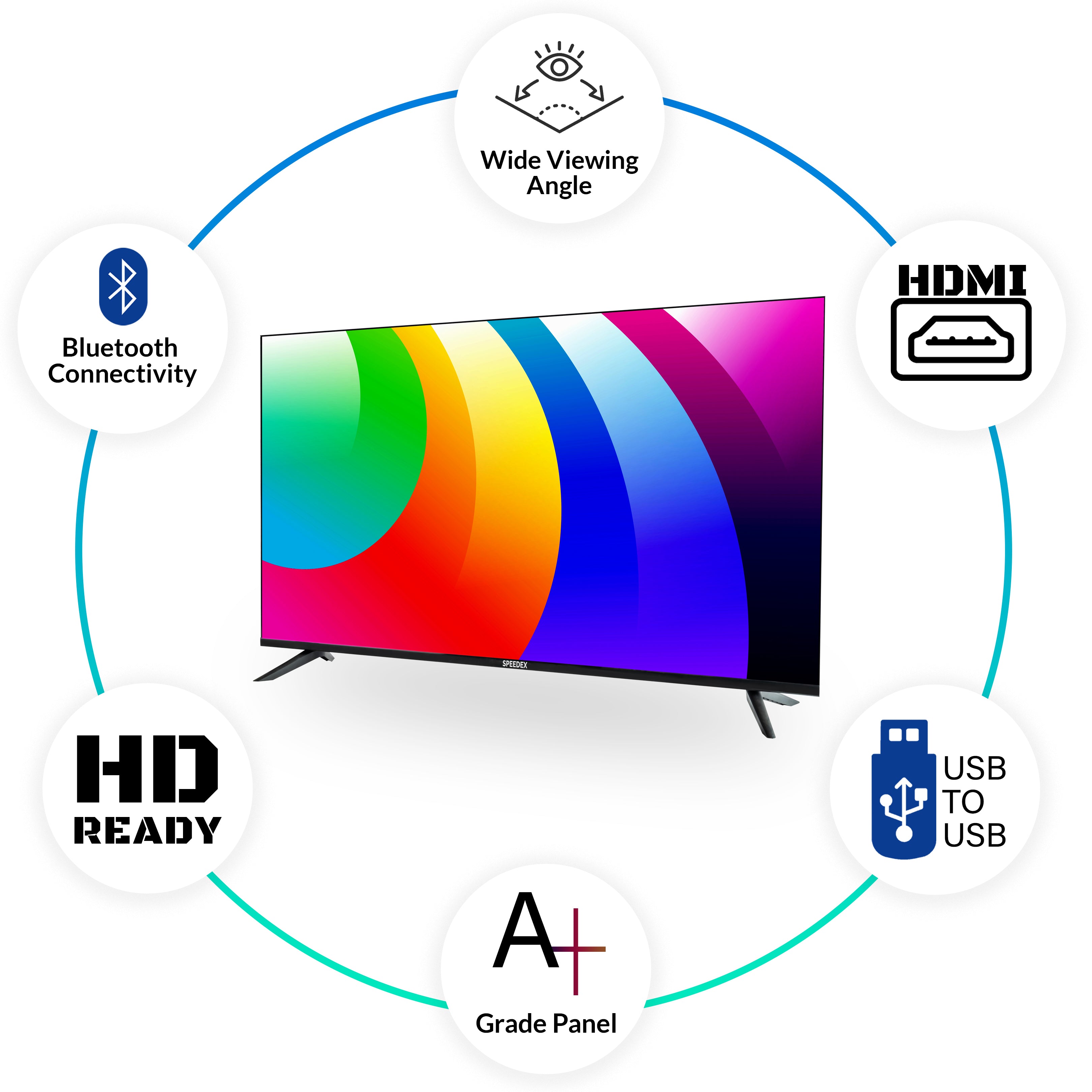 Speedex 127 cm (50 inch) 4K Ultra HD Smart TV - Frameless Design