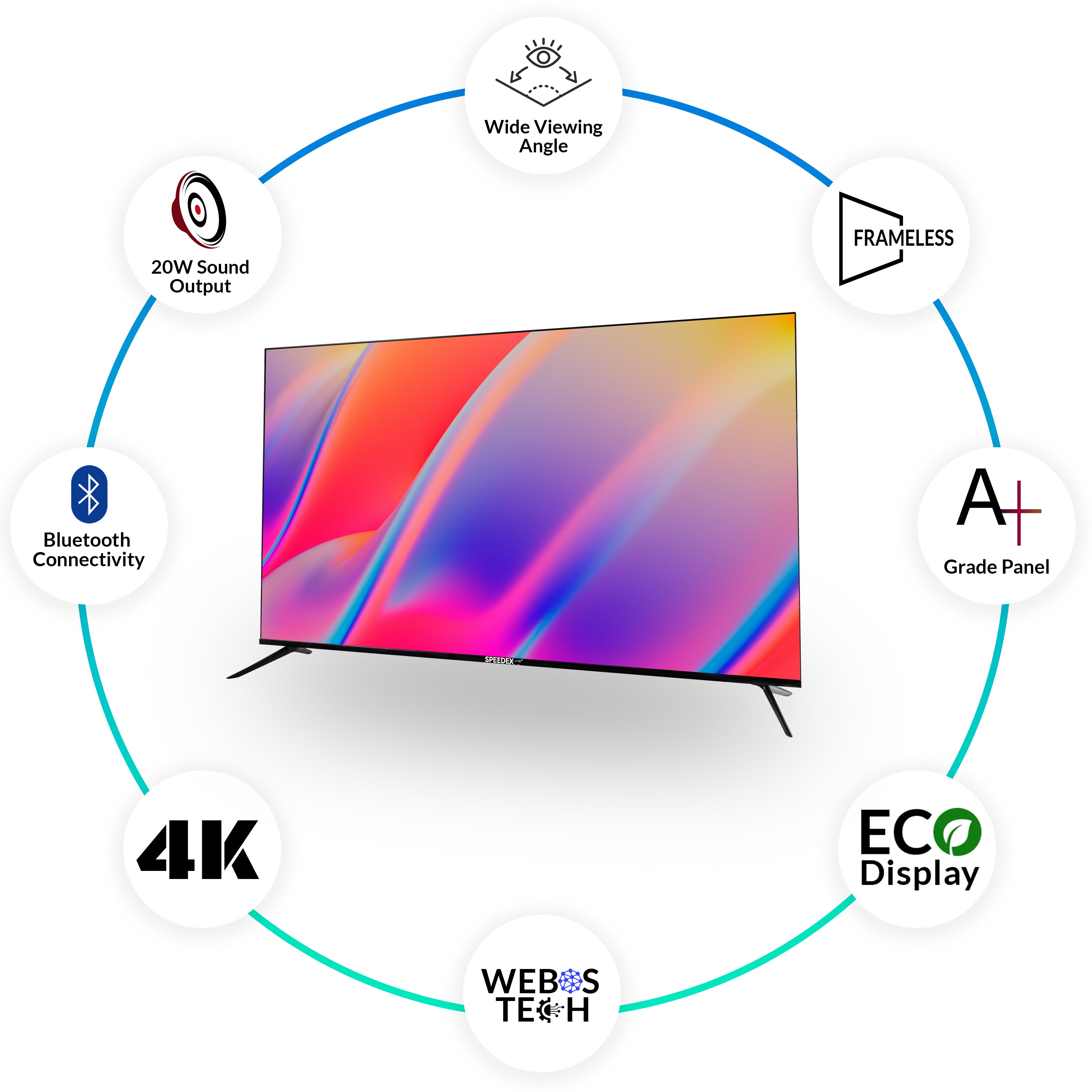 Speedex 165 cm (65 inches) Ultra HD Smart LED TV - 4K Experience